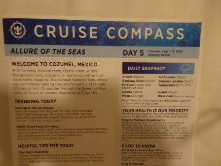 Cruise Compass Day 5